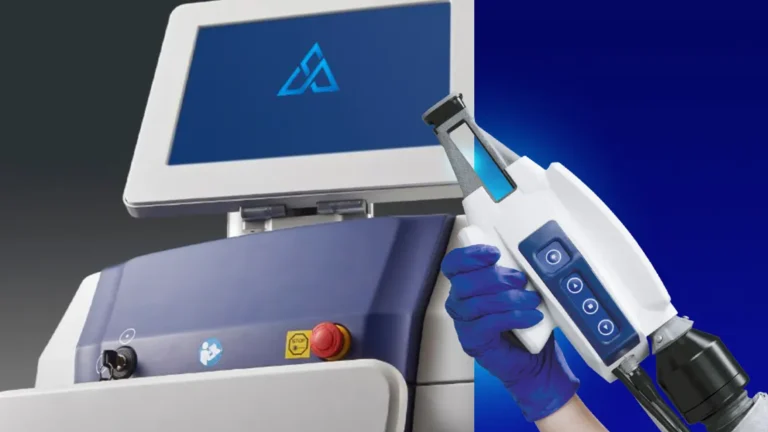 Akne tedavisinde kullanılan accure laser cihazı